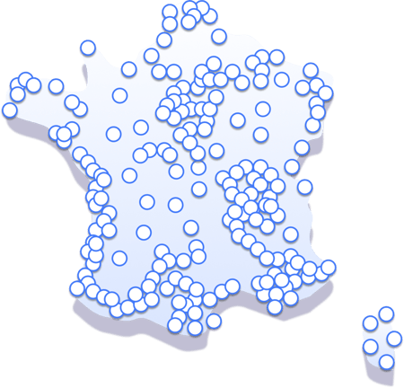 Carte des partenaires France